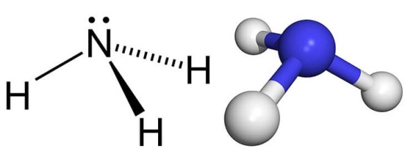 Công thức chất hóa học của NH3