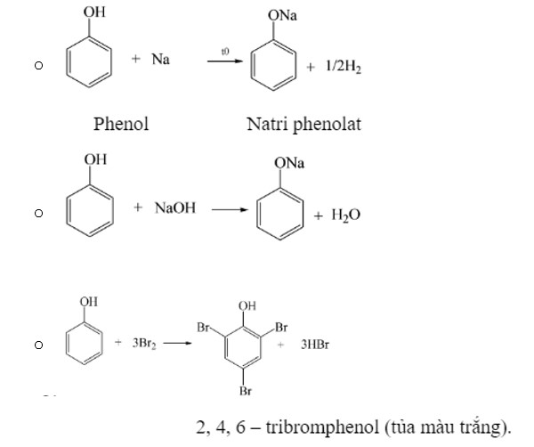 phản ứng đặc trưng của phenol trong hóa hữu cơ 11