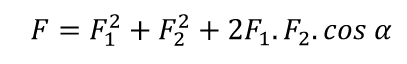 2. Hai lực không bằng nhau tạo với nhau 1 góc α