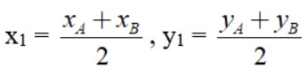 Cho đoạn thẳng AB có A(xA, yA) và B(xB, yB)
