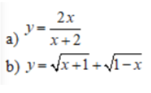 Ví dụ 1 Tìm tập xác định của hàm số
