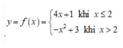 vd 2 Yêu cầu tính f (x) tại x=2 và x=4
