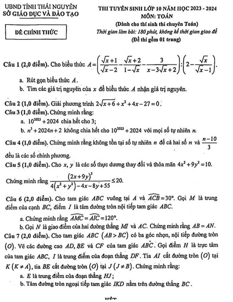 de-thi-vao-lop-10-mon-toan-chuyen-toan-thai-nguyen-nam-2023