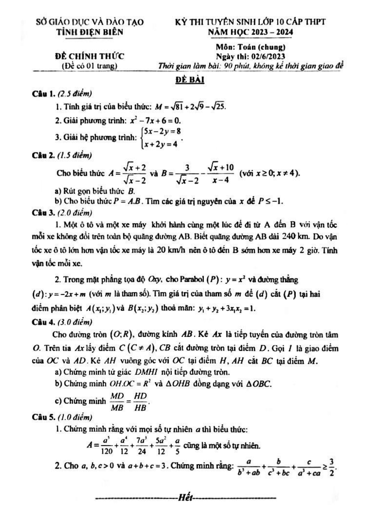 de-thi-vao-lop-10-mon-toan-dien-bien-nam-2023