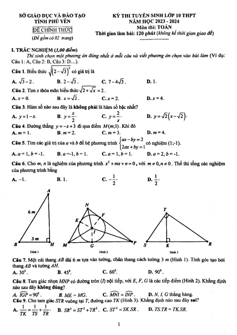 de-thi-vao-lop-10-mon-toan-tinh-phu-yen-nam-2023